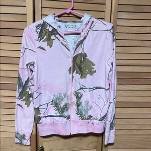 Realtree Pink and Green Camouflage Hoodie